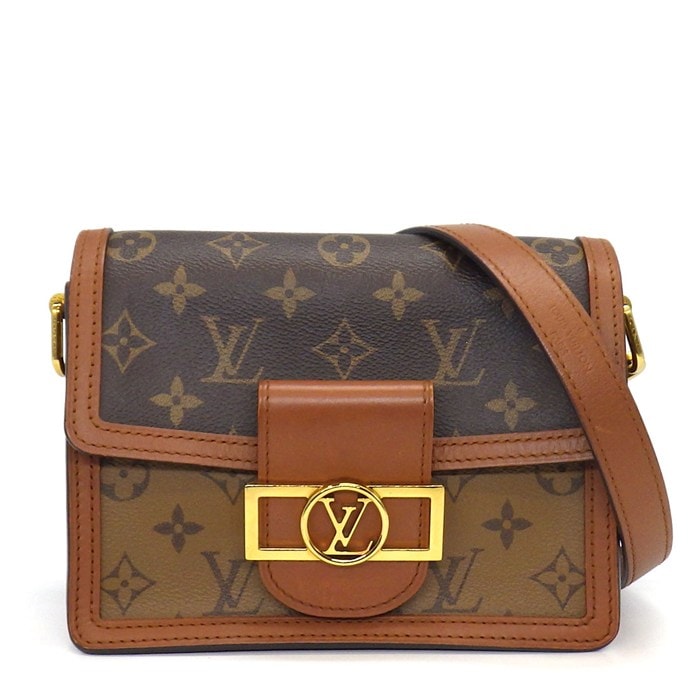 ルイ・ヴィトン LOUIS VUITTON ショルダーバッグ ドーフィーヌ MINI M45959 2020年 モノグラム モノグラムリバース レザー 【中古】