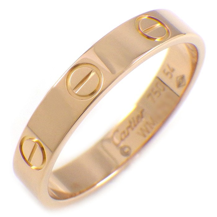 カルティエ Cartier リング ラブ スモールモデル SM B4085254 K18PG 14号 / #54 【中古】