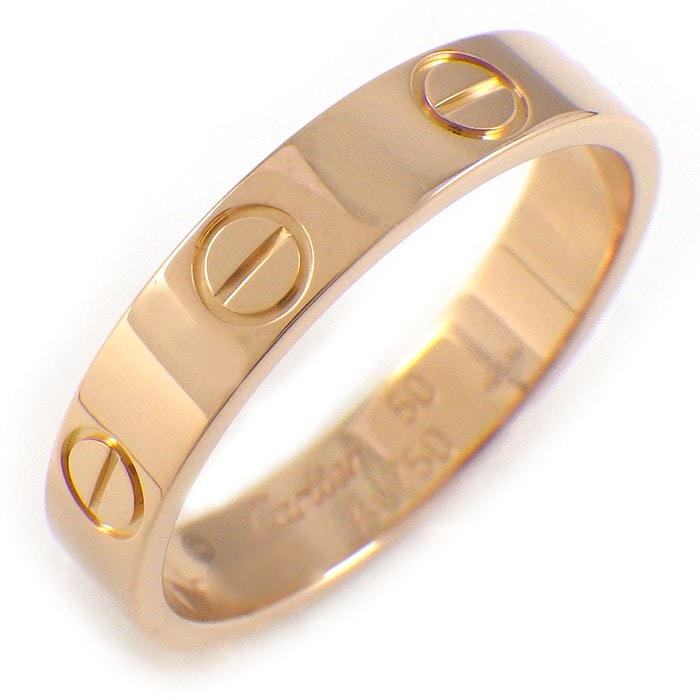カルティエ Cartier リング ラブ スモールモデル SM B4085250 K18PG 10号 / #50 【中古】