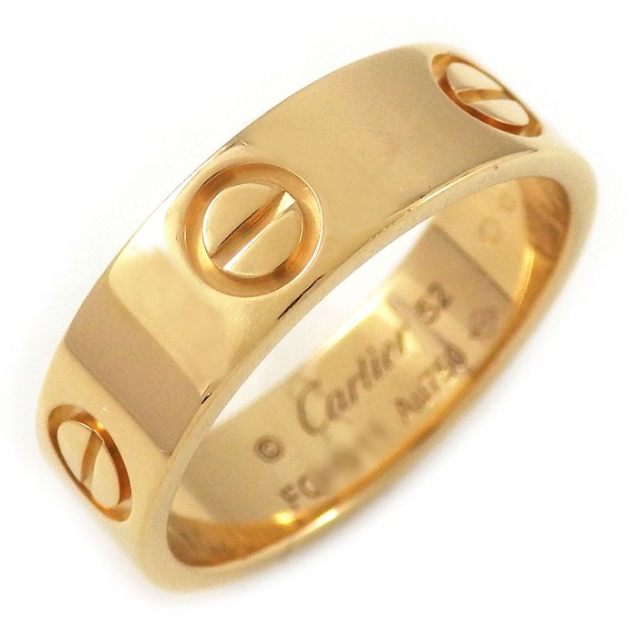 カルティエ Cartier リング ラブ クラシックモデル MM B4084852 K18PG 12号 / #52 【中古】