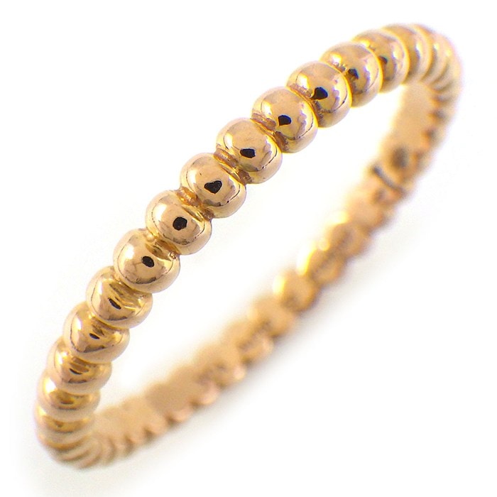 ヴァンクリーフ＆アーペル Van Cleef & Arpels リング ペルレ ゴールドパール スモールモデル VCARPJMF00 K18PG 12.5号 / #53 【中古】