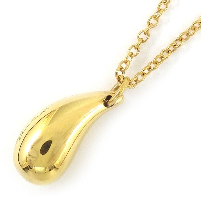 ティファニー Tiffany & Co. ネックレス ティアドロップ K18YG 【中古】