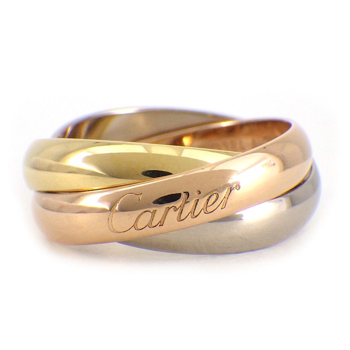 カルティエ Cartier リング トリニティ クラシック B4234250 スリーカラー K18PG K18WG K18YG 9.5号 / #50 【中古】