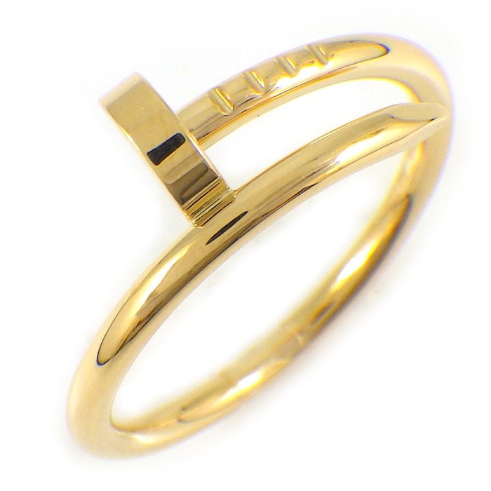 カルティエ Cartier リング ジュストアンクル スモールモデル SM B4225952 釘モチーフ K18YG 12号 / #52 【中古】