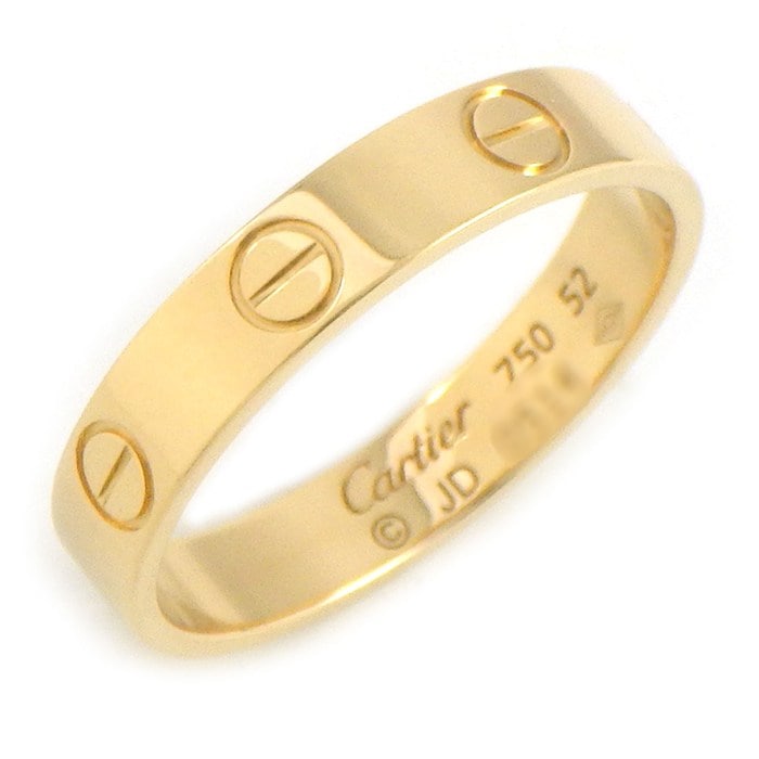 カルティエ Cartier リング ラブ スモールモデル SM B4085052 K18YG 12号 / #52 【中古】