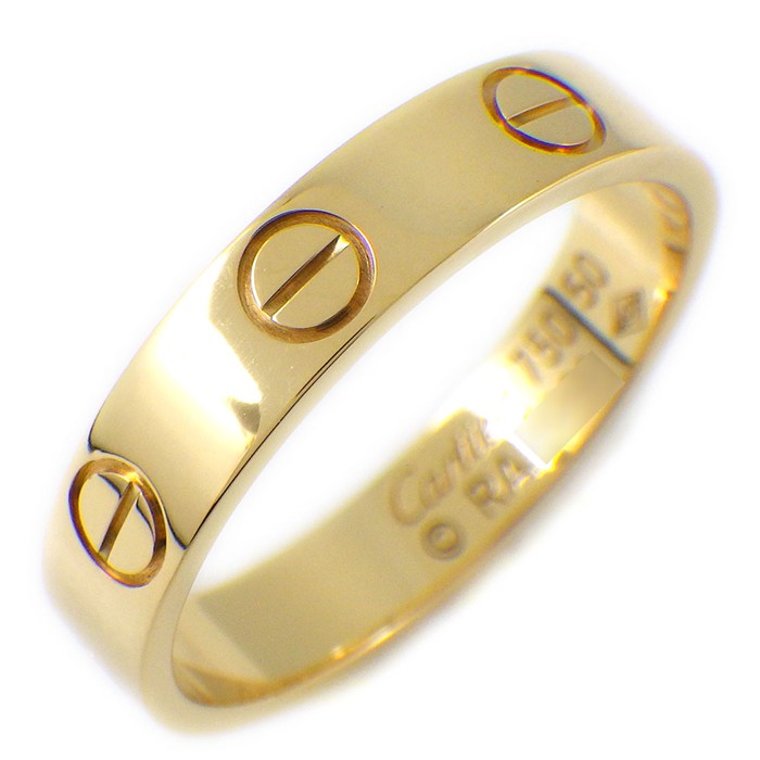 カルティエ Cartier リング ラブ スモールモデル SM B4085050 K18YG 9.5号 / #50 【中古】