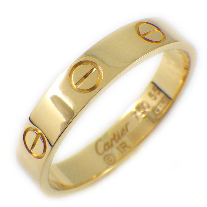カルティエ Cartier リング ラブ スモールモデル SM B4085055 K18YG 14.5号 / #55 【中古】
