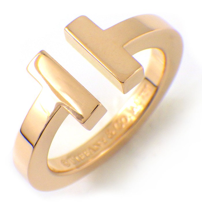 ティファニー Tiffany & Co. リング Tスクエア 60147395 K18PG 9号 【中古】