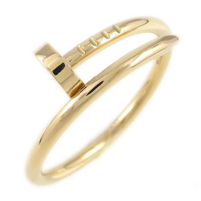 カルティエ Cartier リング ジュストアンクル スモールモデル SM B4225958 釘モチーフ K18YG 18号 / #58 【中古】