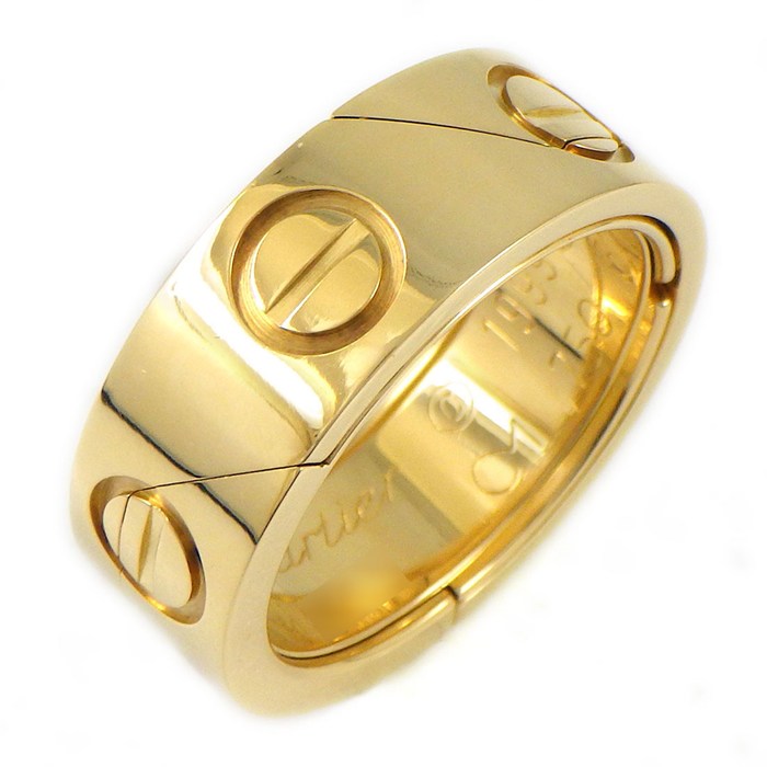 カルティエ Cartier リング アストロ ラブ 2Way ネックレス K18YG ブラック コード 11号 / #51 【中古】