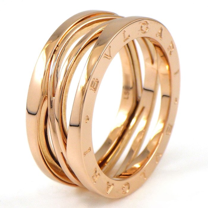 ブルガリ BVLGARI リング B-zero1 ビーゼロワン デザイン レジェンド K18PG 23号 / #65 【中古】