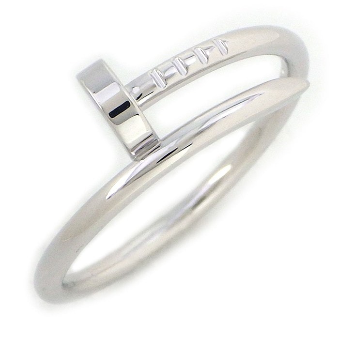 カルティエ Cartier リング ジュストアンクル スモールモデル SM B4226057 釘モチーフ K18WG 17号 / #57 【中古】