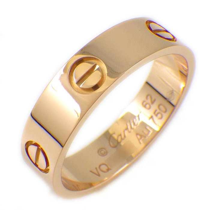 カルティエ Cartier リング ラブ クラシックモデル MM B4084862 K18PG 21号 / #62 【中古】