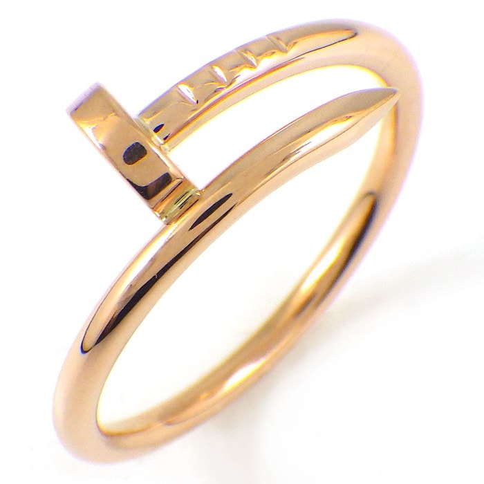 カルティエ Cartier リング ジュストアンクル スモールモデル SM B4225858 釘モチーフ K18PG 18号 / #58 【中古】