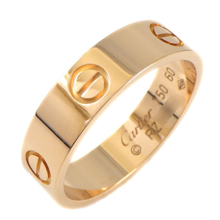 カルティエ Cartier リング ラブ クラシックモデル MM B4084860 K18PG 19.5号 / #60 【中古】