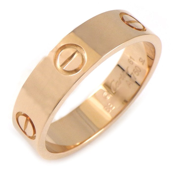 カルティエ Cartier リング ラブ クラシックモデル B4084851 K18PG 20号 / #61 【中古】