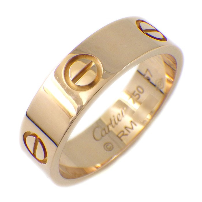 カルティエ Cartier リング ラブ クラシックモデル MM B4084857 K18PG 16.5号 / #57 【中古】