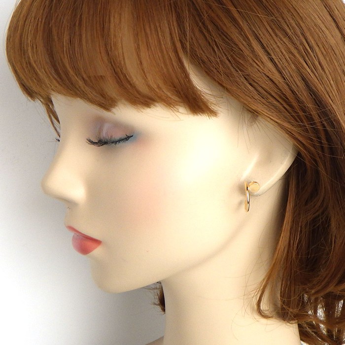 カルティエ Cartier ピアス ジュストアンクル フープ SM B8301234 釘モチーフ K18PG 【中古】