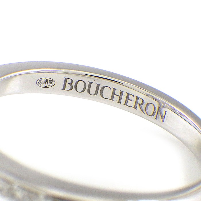 ブシュロン BOUCHERON リング パンセドゥディアマン パンジー モチーフ パヴェ ダイヤモンド K18WG 13号 / #53 【中古】