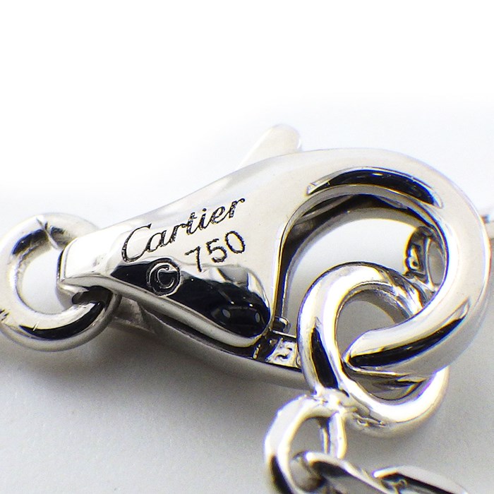 【カルティエ Cartier】ブレスレット アイデンティティ プレート 2C C2 K18WG 