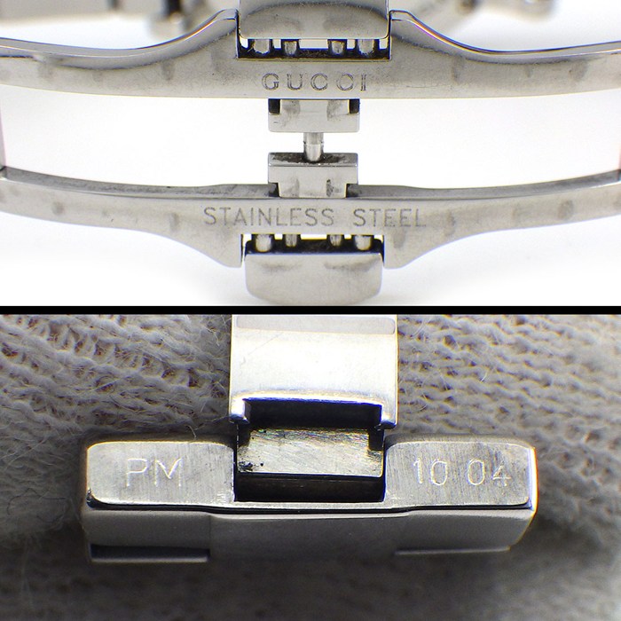 グッチ GUCCI 腕時計 Gラウンド 101L シルバー文字盤 SS クオーツアナログ 【中古】