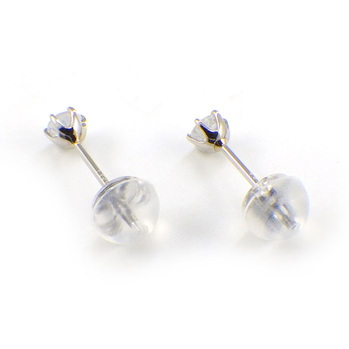 【ムーンストーン】 ピアス ソリティア ソリテール 6月 誕生石 ムーンストーン PT900