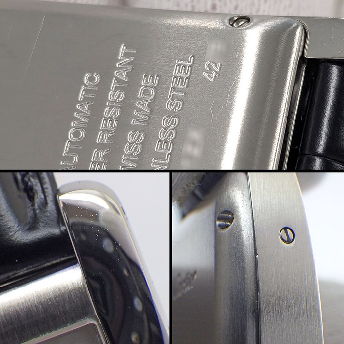 カルティエ Cartier 腕時計 タンク アメリカン MM WSTA0017 レクタンギュラー サンレイ シルバー文字盤 SS ブラック アリゲーターレザーベルト 自動巻き 【中古】