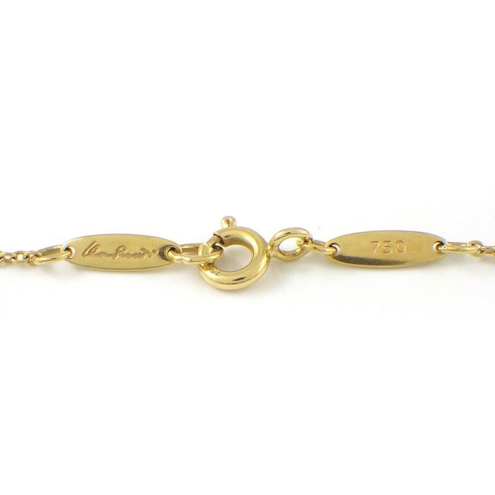 ティファニー Tiffany & Co. ネックレス オープンハート ロッククリスタル K18YG 【中古】