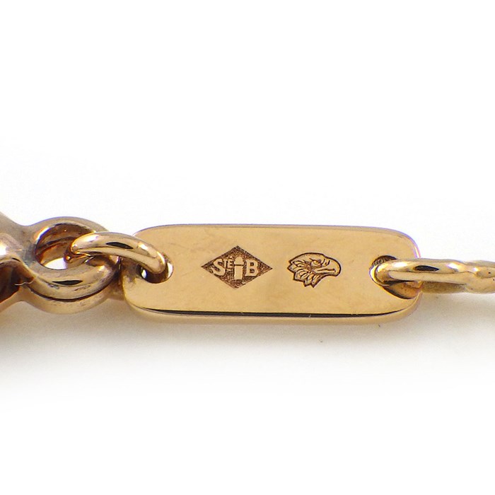 ブシュロン BOUCHERON ネックレス セルパンボエム エクストラスモール XS JPN00629 ドロップモチーフ スクリューチェーン ペアシェイプ ロードライトガーネット 1.40ct ダイヤモンド 0.03ct K18PG 【中古】