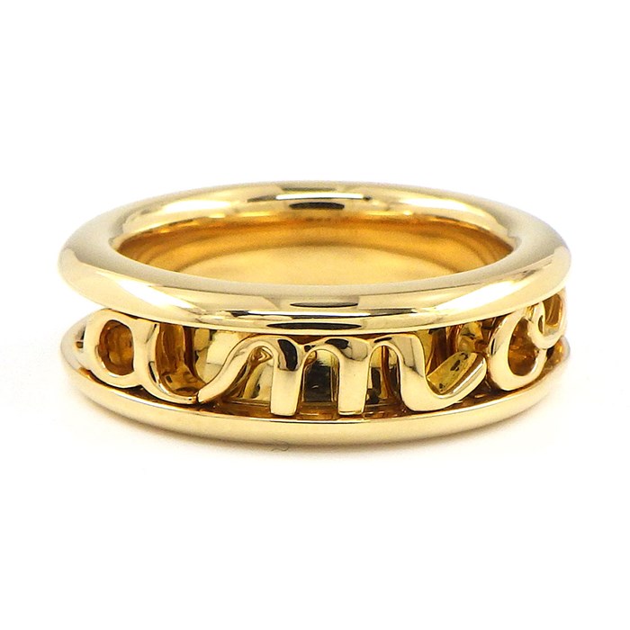 クリスチャンディオール Christian Dior リング アムール amour スライド ハート ウィング モチーフ K18YG 13号 / #53 【中古】