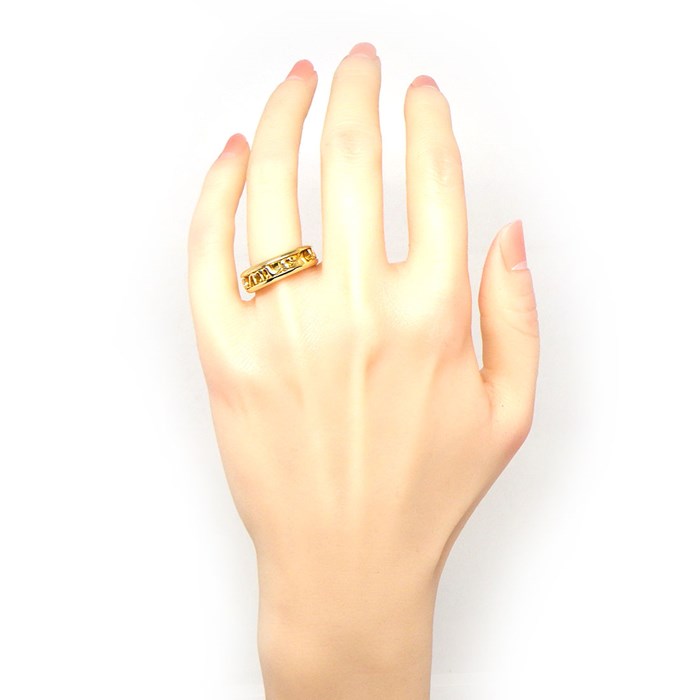 クリスチャンディオール Christian Dior リング アムール amour スライド ハート ウィング モチーフ K18YG 13号 / #53 【中古】