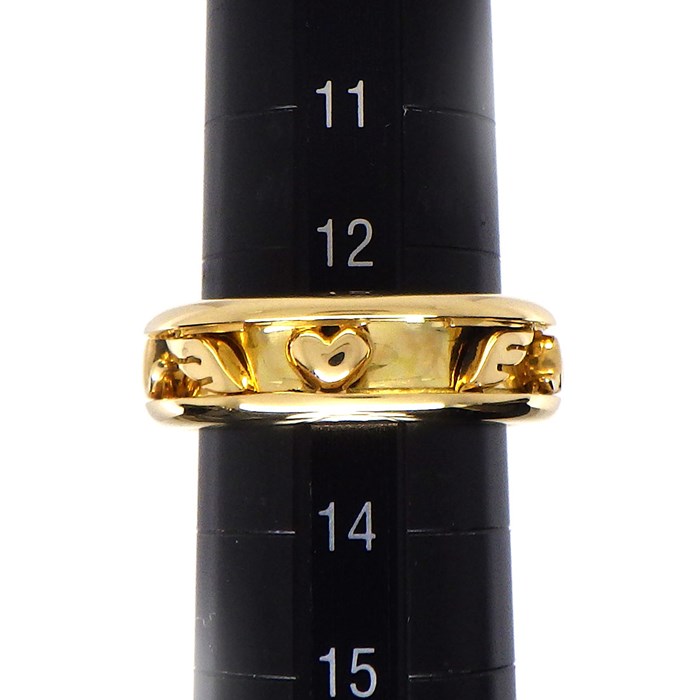 クリスチャンディオール Christian Dior リング アムール amour スライド ハート ウィング モチーフ K18YG 13号 / #53 【中古】