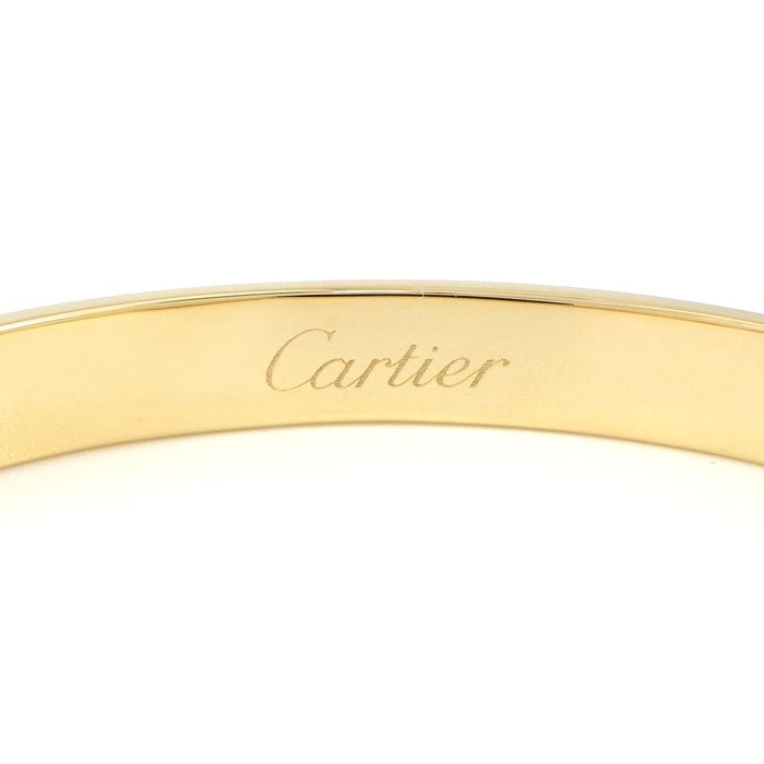 カルティエ Cartier バングル アニバーサリー 1ポイント ダイヤモンド K18YG / #16 【中古】