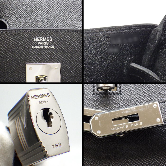エルメス HERMES ハンドバッグ バーキン 30 Y刻印 2020年 ブラック エプソン シルバー金具 【中古】