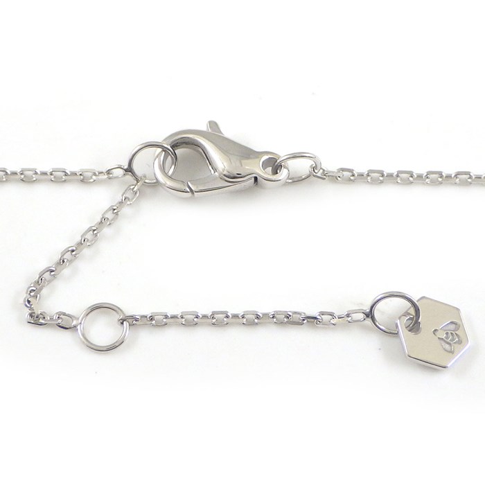 ショーメ Chaumet ネックレス ビー ドゥ ショーメ スモールモデル 085158 ハニカム 12ポイント ダイヤモンド 計0.18ct K18WG 【中古】