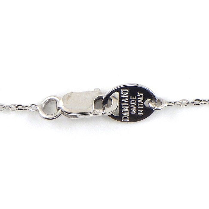ダミアーニ DAMIANI ネックレス ミニ シンボリ ピース 4ポイント ダイヤモンド K18WG 【中古】