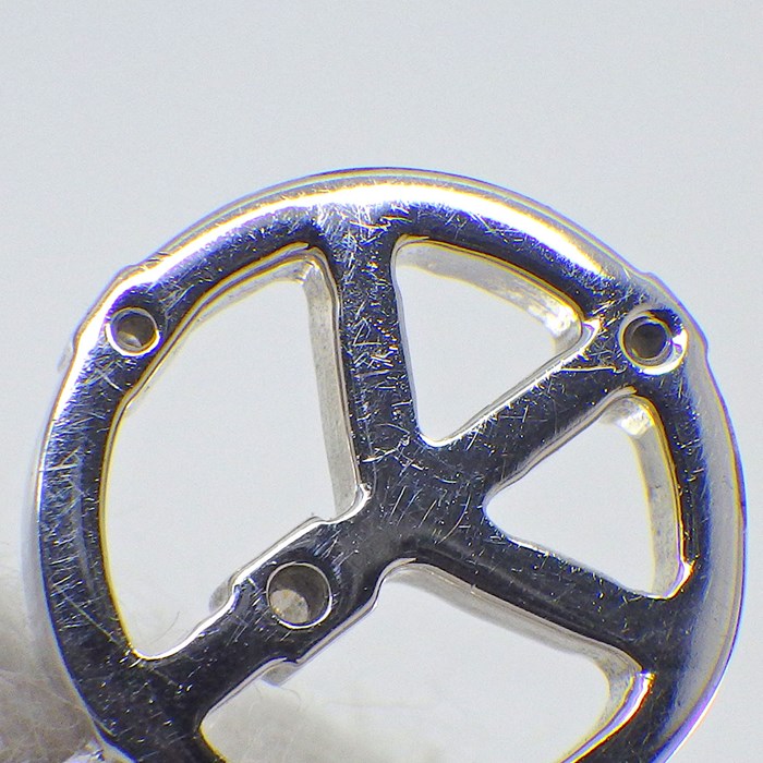 ダミアーニ DAMIANI ネックレス ミニ シンボリ ピース 4ポイント ダイヤモンド K18WG 【中古】