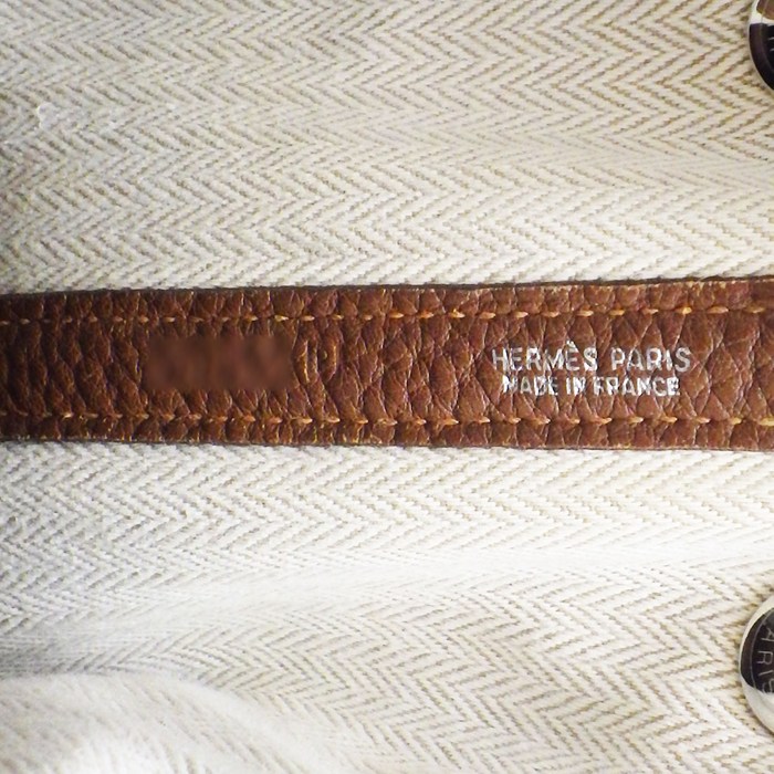 エルメス HERMES ハンドバッグ ガーデンパーティ TPM □P刻印 2012年 マロンドインディ ネゴンダ シルバー金具 【中古】