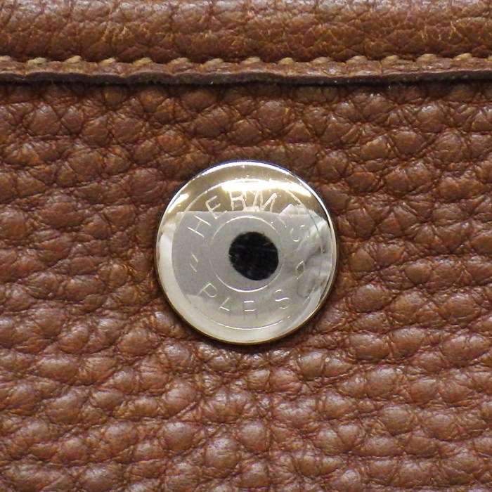 エルメス HERMES ハンドバッグ ガーデンパーティ TPM □P刻印 2012年 マロンドインディ ネゴンダ シルバー金具 【中古】
