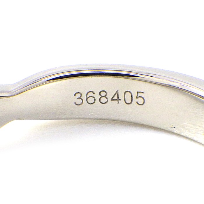 ハリーウィンストン HARRY WINSTON リング トリスト シングル ワンロウ バンド ハーフ エタニティ サークル ダイヤモンド PT950 9号 【中古】