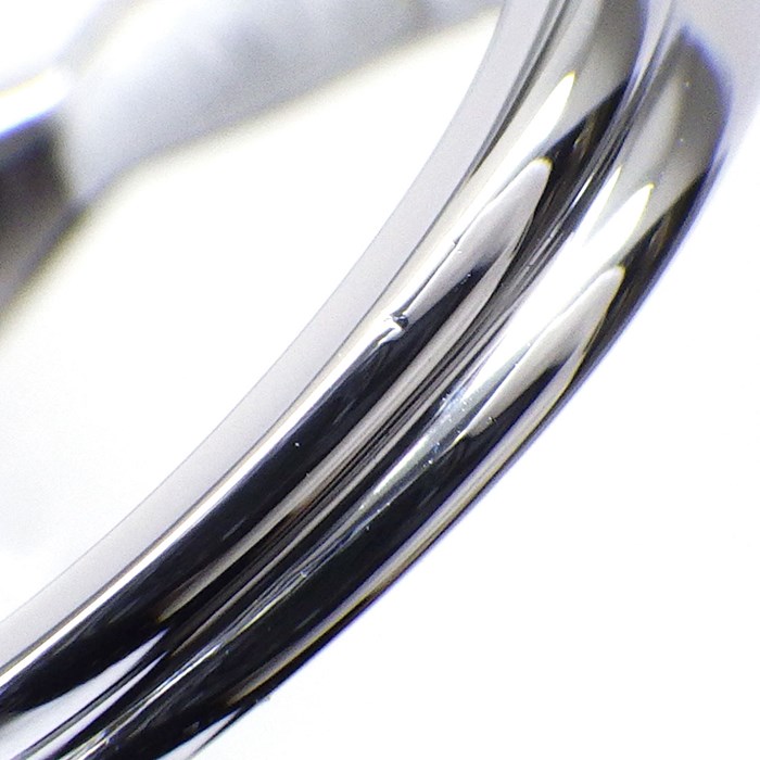 ハリーウィンストン HARRY WINSTON リング トリスト シングル ワンロウ バンド ハーフ エタニティ サークル ダイヤモンド PT950 9号 【中古】