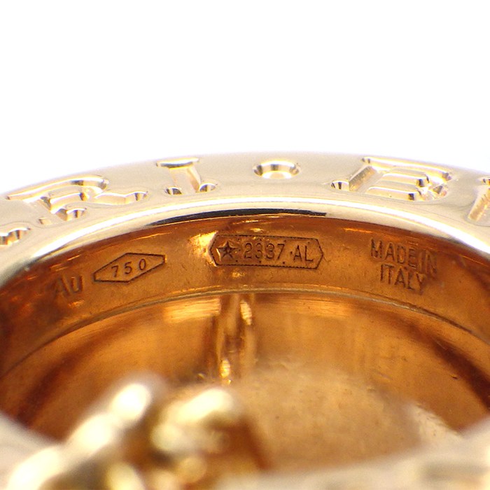  ブルガリ BVLGARI ネックレス B-zero1 ビーゼロワン ロック 358350 スタッズ K18PG ブラック セラミック 【中古】
