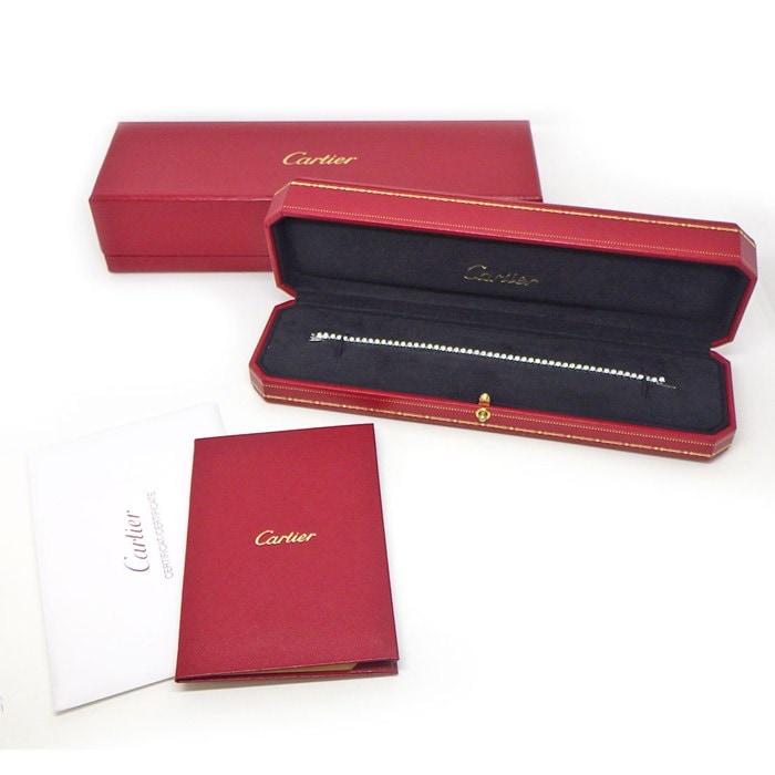 カルティエ Cartier ブレスレット C ドゥ カルティエ エッセンシャルライン N6703416 ダイヤモンド K18WG / #16 【箱・保付き】 【中古】