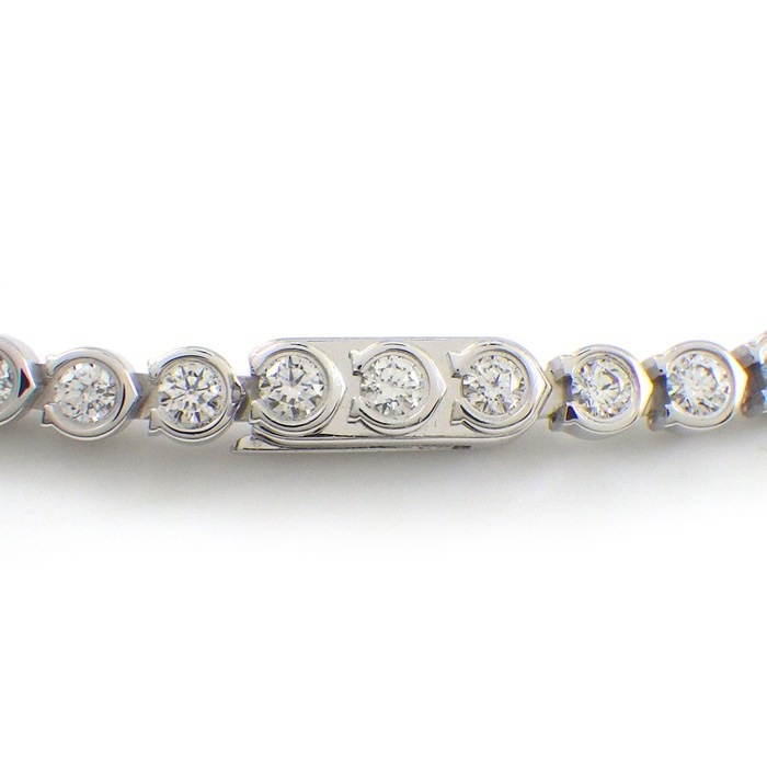 カルティエ Cartier ブレスレット C ドゥ カルティエ エッセンシャルライン N6703416 ダイヤモンド K18WG / #16 【箱・保付き】 【中古】