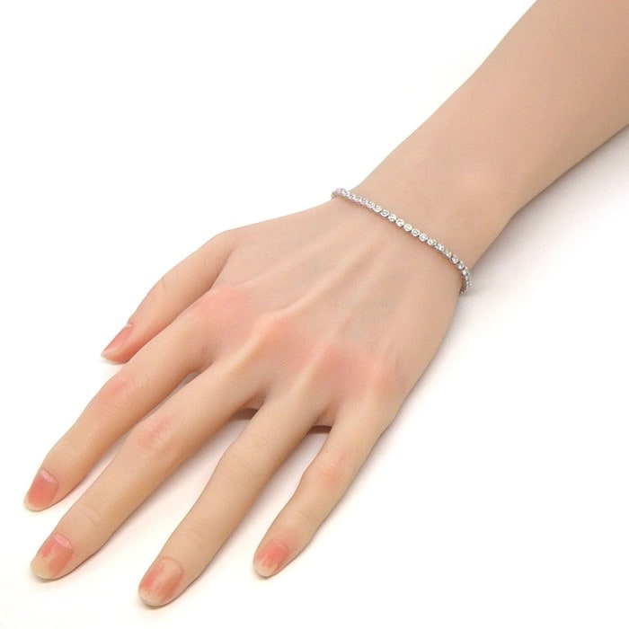 カルティエ Cartier ブレスレット C ドゥ カルティエ エッセンシャルライン N6703416 ダイヤモンド K18WG / #16 【箱・保付き】 【中古】