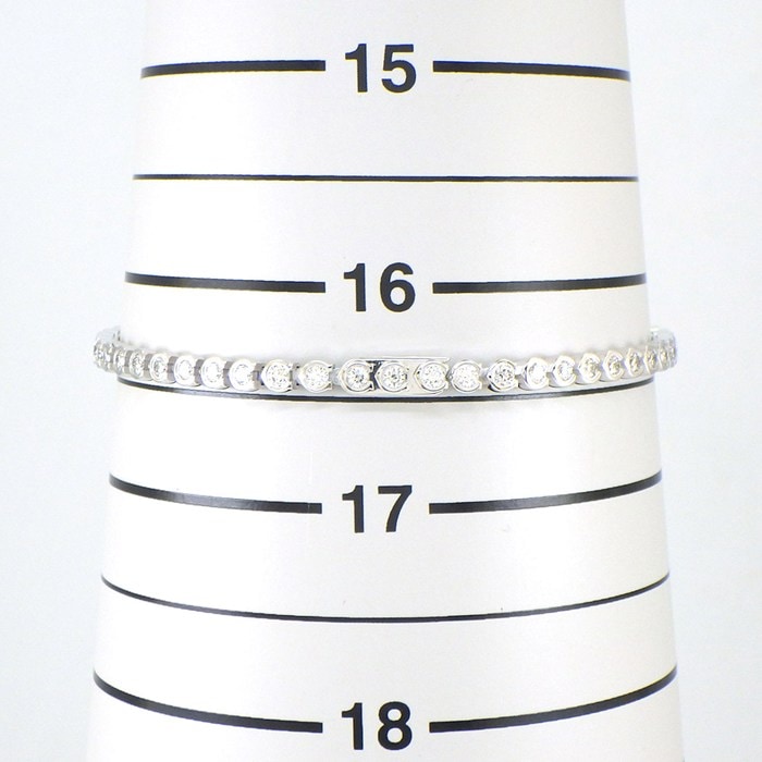 カルティエ Cartier ブレスレット C ドゥ カルティエ エッセンシャルライン N6703416 ダイヤモンド K18WG / #16 【箱・保付き】 【中古】