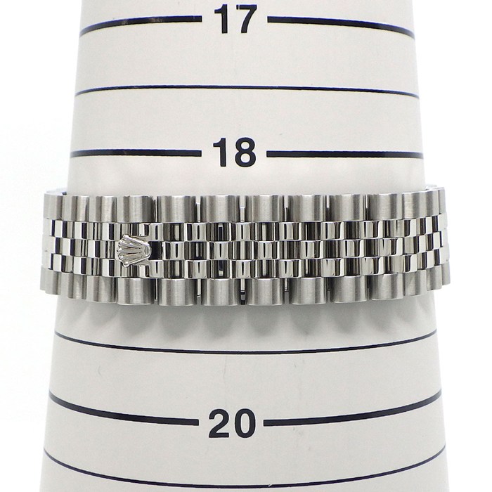 ロレックス Rolex 腕時計 デイトジャスト 116200 ブラック文字盤 ローマンインデックス ルーレット刻印 ランダムシリアル 赤黒 デイト SS 自動巻き 【箱・保付き】 【中古】