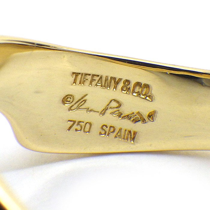 ティファニー Tiffany & Co. リング オープンハート K18YG 11.5号 【中古】