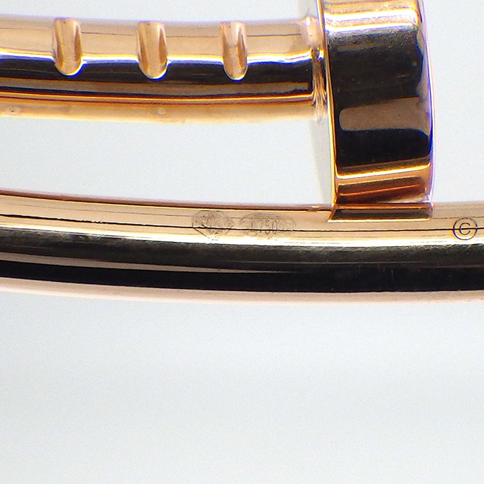 カルティエ Cartier バングル ジュストアンクル SM B6062519 釘モチーフ K18PG / #19 【中古】