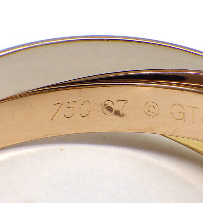 カルティエ Cartier リング トリニティ クラシック B4234267 スリーカラー K18PG K18WG K18YG 25.5号 / #67 【箱・保付き】 【中古】